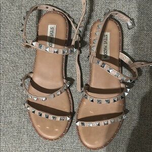 Steve Madden Tan Studded Sandals